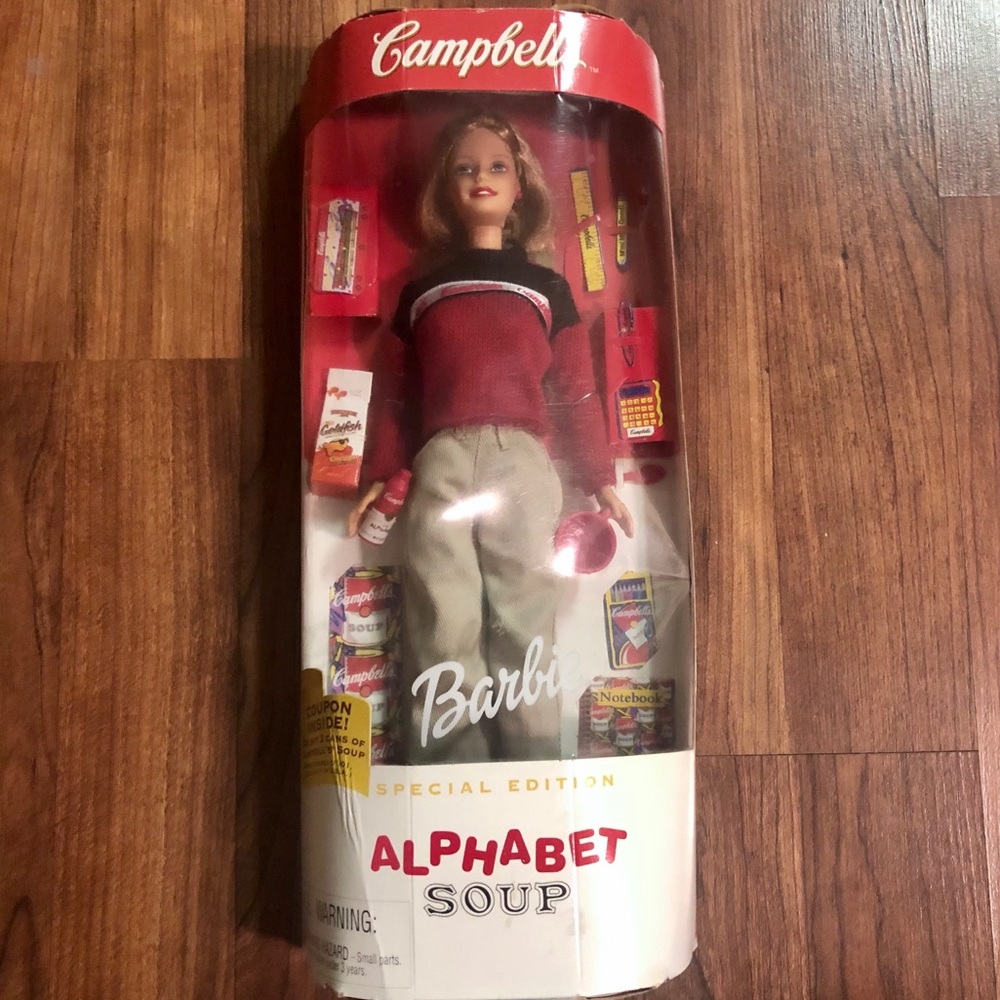 Barbie Special Edition Alphabet Soup Doll - Red and White
